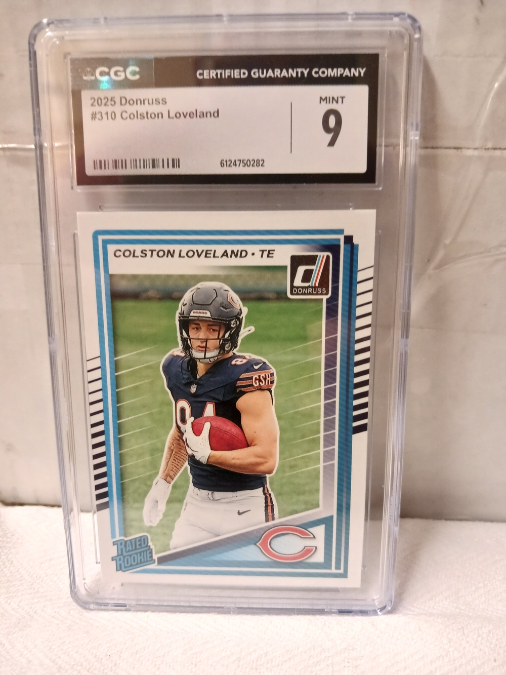 2025 Donruss Colston Loveland Rookie Card - Blue, White Cgc 9 MINT